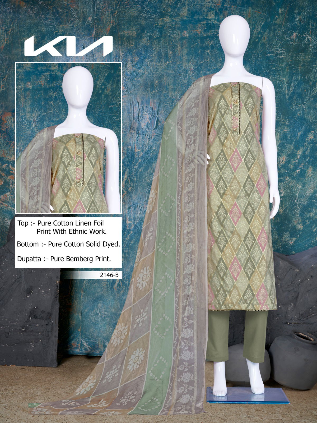 Kia 2146 By Bipson Readymade Salwar Suit Catalog